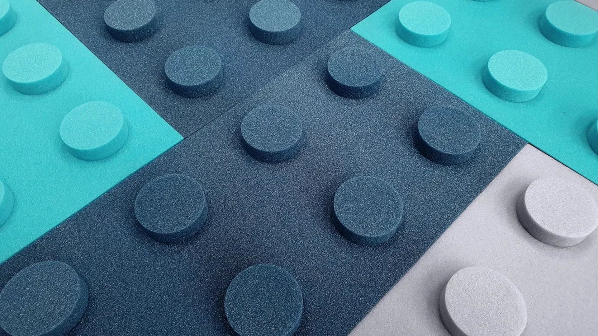 Soft Foam Wall Panels - BUILDING BLOCKS For Kids 25x75 blue composition DecorMania EU